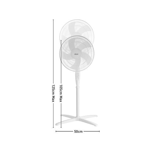 Arlec 40cm White 5 Blade Pedestal Fan /APF4057W