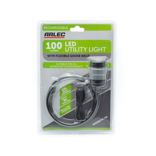 Arlec Rechargeable Gooseneck LED Utility Light - AT0242