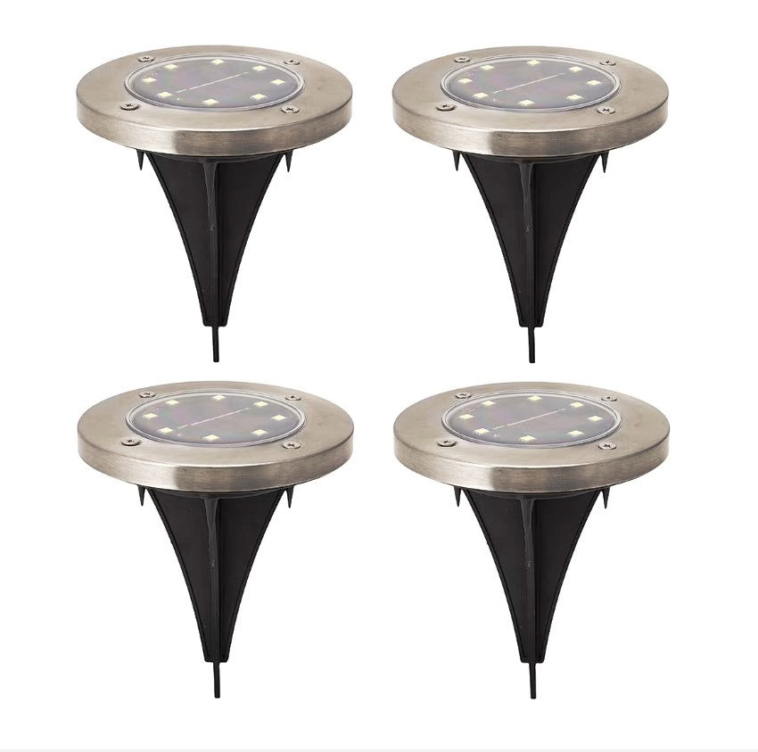 Anko 4 Piece LED Solar Ground Lights With Built-in Light Sensor