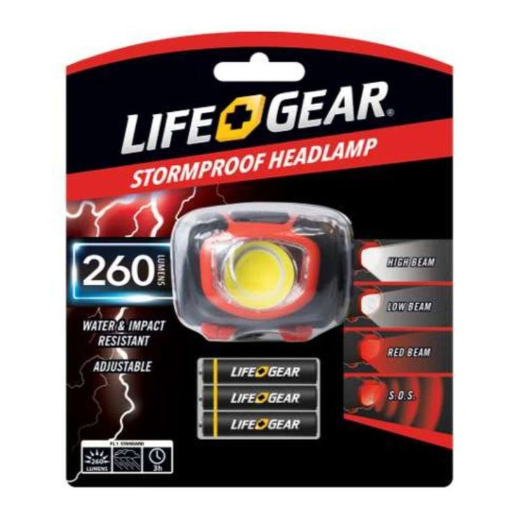 Life+Gear Stormproof 160 Lumens Headlamp/Water & Impact Resistant