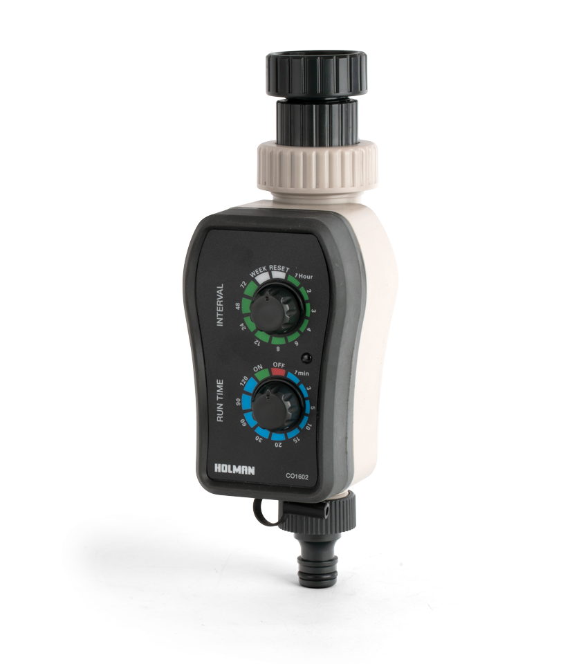 Holman 2 Dial Electronic Tap Timer/Auto or Manual/ Ideal for low-pressure applications