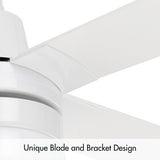 Arlec 120cm 4 Blade AC Ceiling Fan With Light And Remote - CSF122CWR