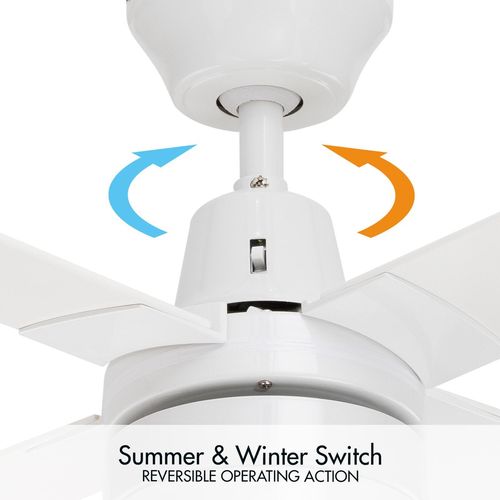 Arlec 120cm 4 Blade AC Ceiling Fan With Light And Remote - CSF122CWR