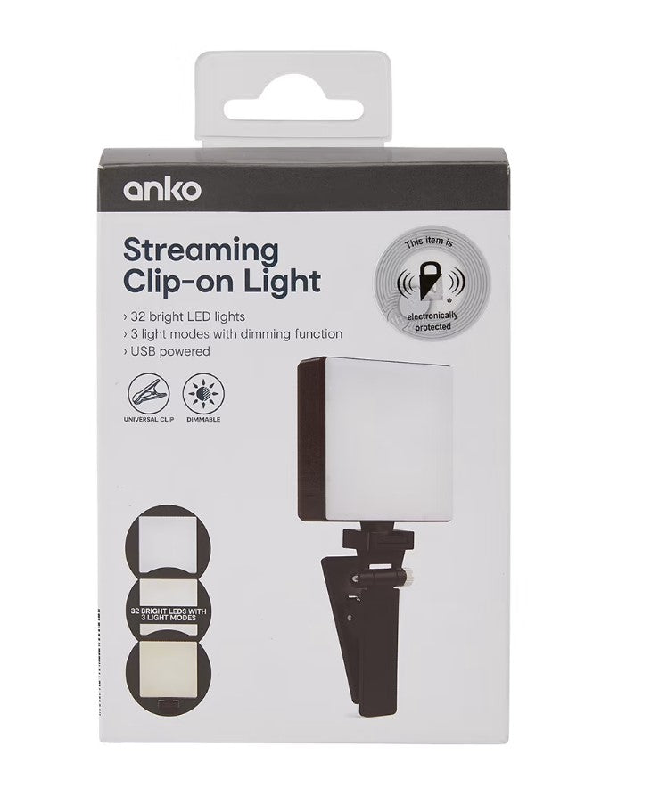 Streaming Clip-On Light/Perfect for live streaming/Dimming Function - TheITmart