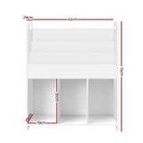 Keezi Kids Bookcase Childrens Bookshelf Display Cabinet Toys Storage Organizer - TheITmart