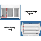 Keezi Kids Bookcase Childrens Bookshelf Display Cabinet Toys Storage Organizer - TheITmart