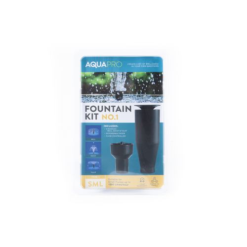 AQUAPRO No. 1 Submersible Medium Fountain Kit - Black