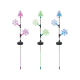 Mirabella Festive LED Tree & Snowflake Garden Stake Lights - 3 Pack
