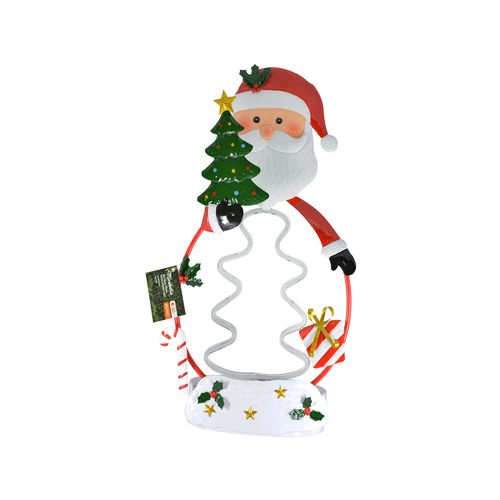 Mirabella Festive LED Neon Metal Santa Garden Light