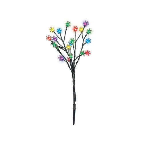 Mirabella 4 Led Colour Select Snowflake Branch Stake Lights