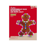 Click 80cm Gingerbread Man Silhouette LED Rope Light - TheITmart