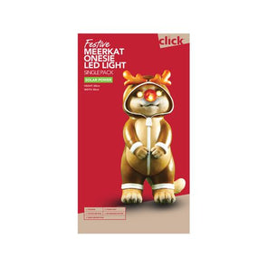Click Solar 60cm LED Meerkat Onesie/Solid Resin Construction