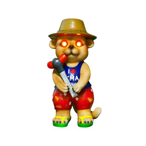 Click Solar 60cm LED Meerkat with Sausage/Solid Resin Construction - TheITmart