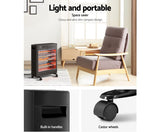 Devanti 2200W Infrared Radiant Heater Portable Electric Convection Heating Panel