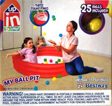 Bestway My Ball Pit - Red / One Pool 25 Play Balls / For Ages 2+ Years