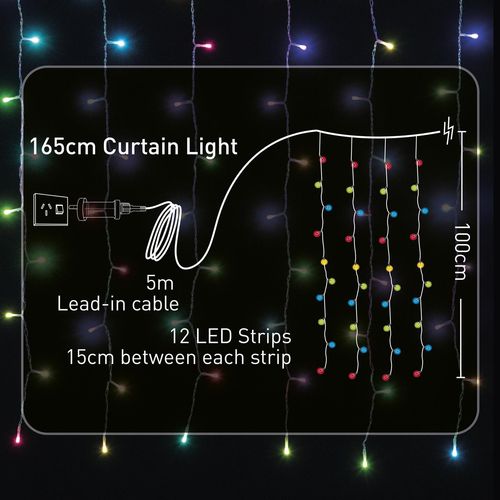 Arlec Smart 120 RGB LED Low Voltage Curtain Light
