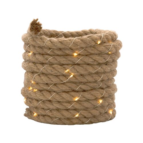 Arlec 4.5m Natural Rope Solar Lights / LVE146 - TheITmart