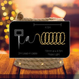 Arlec 4.5m Natural Rope Solar Lights / LVE146 - TheITmart