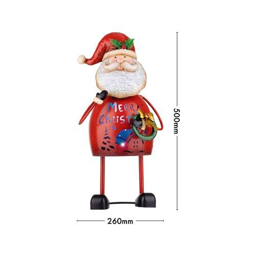 Arlec 50cm Battery Operated LED Metal Santa/Ideal Christmas Decoration