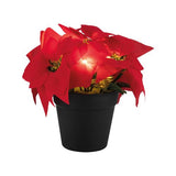 Arlec 3 LED Poinsette Flower Pot Light Battery Operated - TheITmart