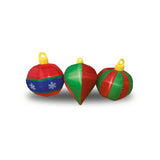 Arlec 1.8m Inflatable Low Voltage Colourful Christmas Baubles / 3 Super Bright LEDs - TheITmart