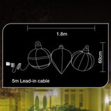 Arlec 1.8m Inflatable Low Voltage Colourful Christmas Baubles / 3 Super Bright LEDs - TheITmart