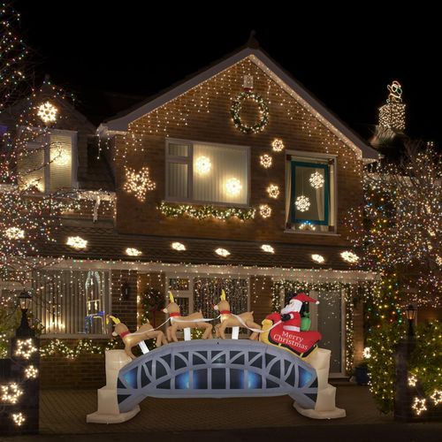 Arlec 4m Low Voltage 10 LED Inflatable Harbour Bridge/Durable Polyeste ...