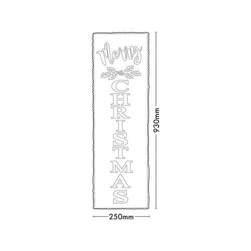 Arlec 93cm Battery Operated LEDs Timber Christmas Sign