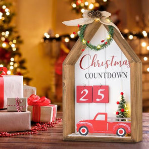 Arlec 35cm Battery Operated LEDs Table Top Christmas Calendar