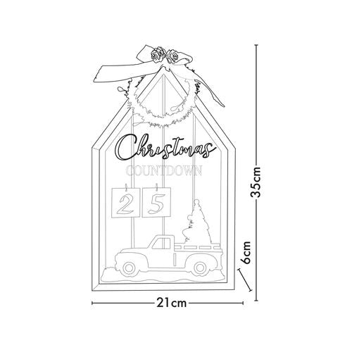 Arlec 35cm Battery Operated LEDs Table Top Christmas Calendar