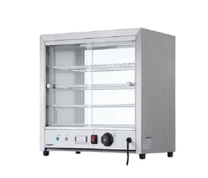 Devanti Commercial Food Warmer Pie Hot Display Showcase Cabinet Stainless Steel - TheITmart