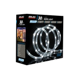 Arlec 30m Festive LED Light Rope - Cool White /8 Functions/Memory Hold - TheITmart