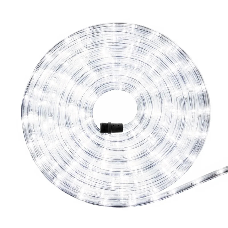 Arlec 30m Festive LED Light Rope - Cool White /8 Functions/Memory Hold - TheITmart