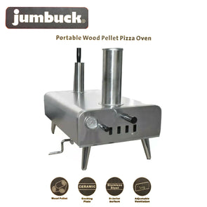 Jumbuck Portable Wood Pellet Pizza Oven Stainless Steel Chimney