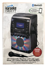 CD+G Karaoke Machine with LED Light Show, TFT Colour Monitor and USB Port - TheITmart