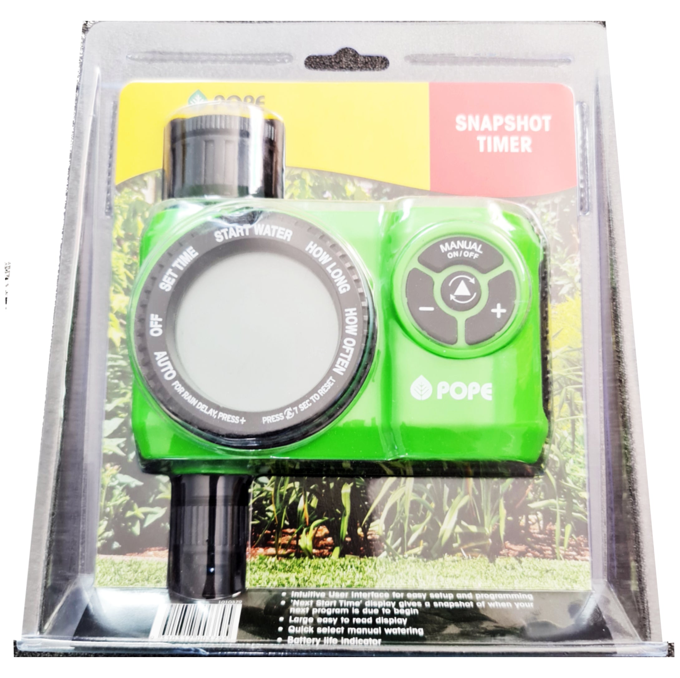 Pope Snapshot Programmable Tap Timer/Digital Display/Auto Shutoff/Batt ...