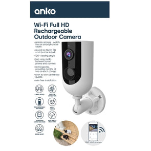 Smart Wi-Fi Full HD Rechargeable Battery Outdoor Camera