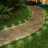 Click 6.6cm Black Mini Solar Spotlights/Waterproof Warm White 10 Pack