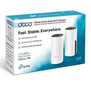 TP-Link AC1200 Deco M4 Dual Band Mesh Wi-Fi Router/Parental Controls- 2 Pack