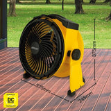Arlec 30cm Barakee Rechargeable Fan Ideal for Camping, Caravanning and travel