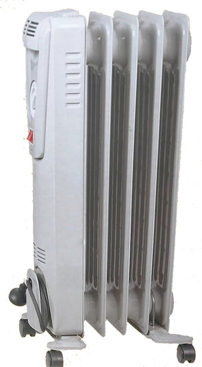 Click 5 Fin 1000W Oil Column Heater 3 Settings with Overheat Protection
