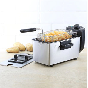 3.5L Deep Fryer TAROF19 Stainless Steel Removable Heating Elements Temp Control