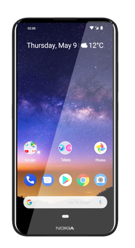 Nokia 2.2 Smart Mobile Phone Locked to Telstra - Black / Face Unlock