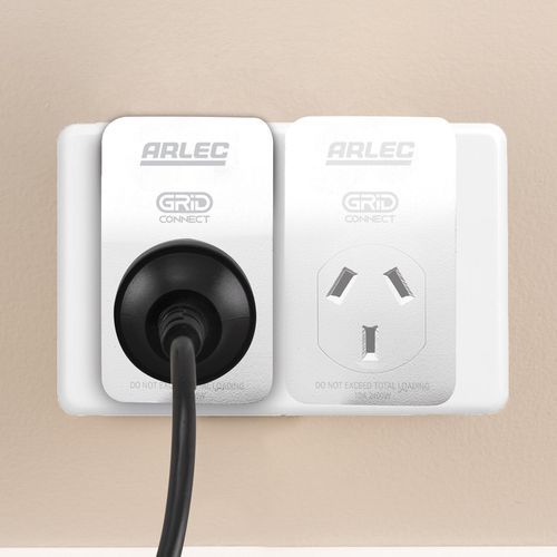 Arlec White Grid Connect Smart Plug In Socket With Energy Meter - PC191HA
