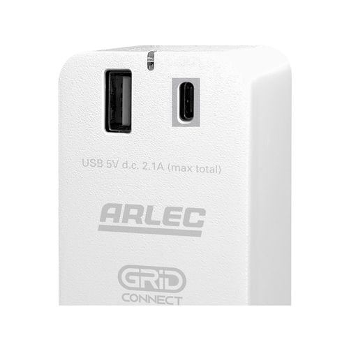 Arlec Grid Connect Smart Plug In Socket With USB - PC192HA