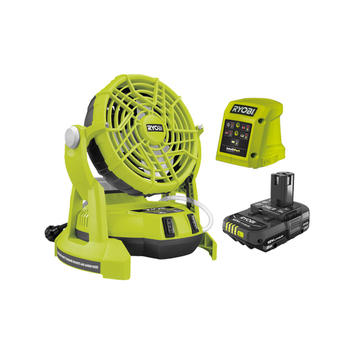 Ryobi 18V ONE+ Misting Fan Kit / R18FAN22