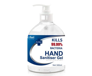 Relifeel Instant Hand Sanitiser Gel Alcohol Sanitizer Quick Dry 500ml No Wash - TheITmart