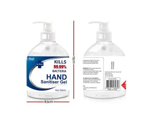 Relifeel Instant Hand Sanitiser Gel Alcohol Sanitizer Quick Dry 500ml No Wash - TheITmart