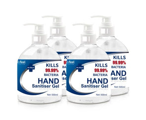 Relifeel Hand Sanitiser 2L 500mL x4 72% Alcohol Sanitizer Gel Instant Wash - TheITmart