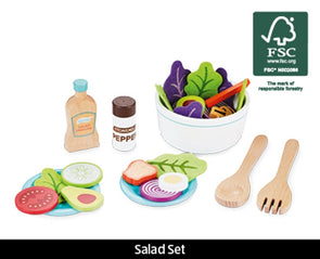 Wooden Play Food Sets - Salad Set/Australiana/Fridge/Vegan/Pantry